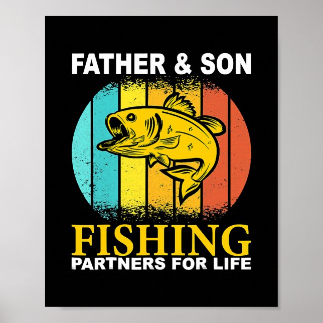Far Son:s fiskepartner för Life Fars dag Poster (Framsidan)