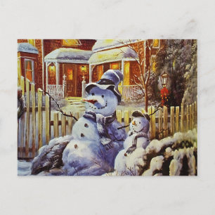Far & Son Snögubbe Vykort