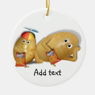 Far & Son Spuds Julgransprydnad Keramik