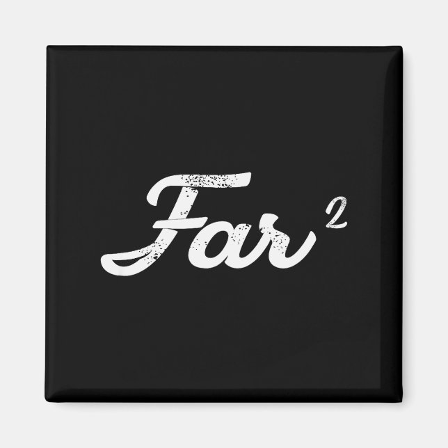 Far Squared Farfar Swedish Or Danish Grandpa Funny Magnet (Framsidan)