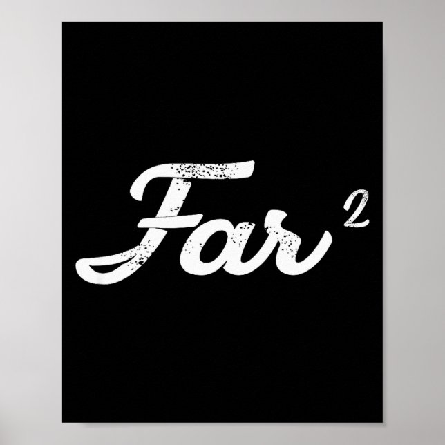 Far Squared Farfar Swedish Or Danish Grandpa Funny Poster (Framsidan)