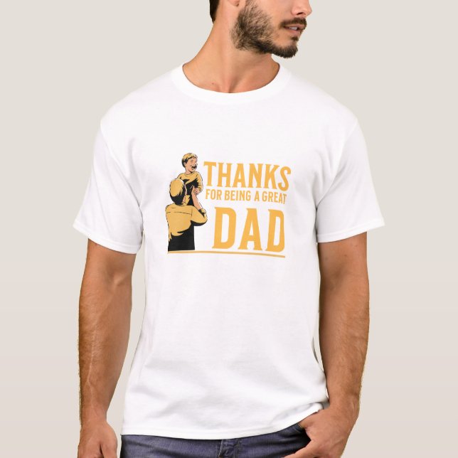Far, tack för att du är en underbar pappa t shirt (Framsida)