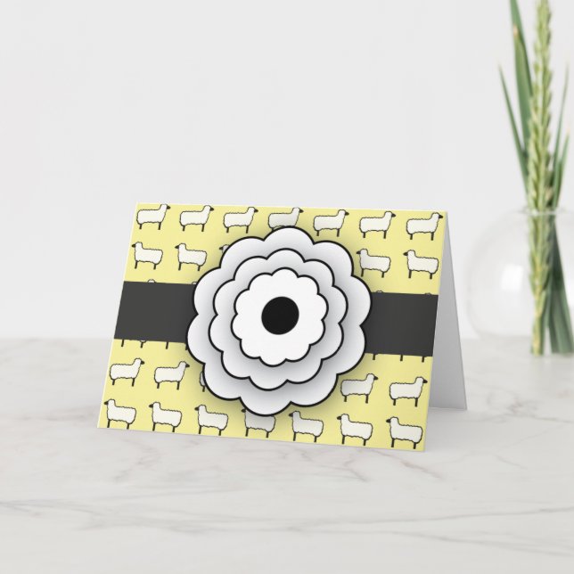 Får tackar dig att card tack kort (Framsida)