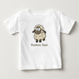 Får Tecknad Beige T Shirt