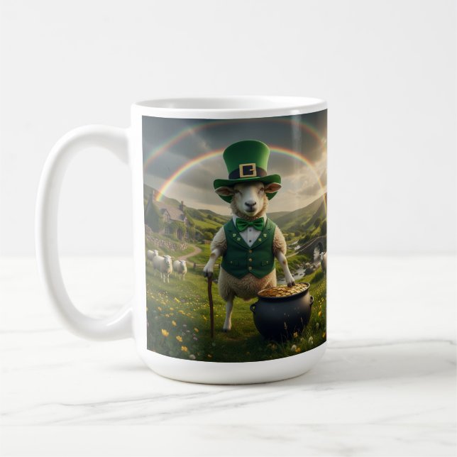 Får Tomte och Guldmugg Kaffemugg (Vänster)