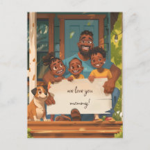 Far, tre barn och Hund