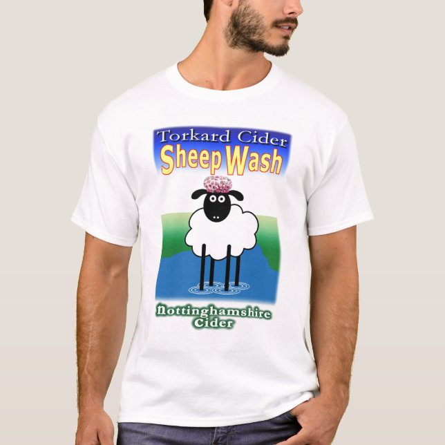 Får tvättar Cider Tee Shirt (Framsida)