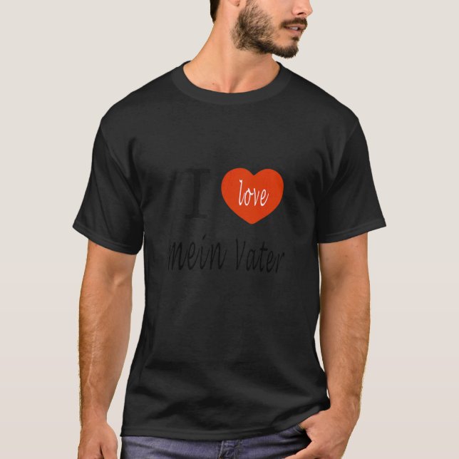 Far tyska i Kärlek Baba Fars dag för T Shirt (Framsida)