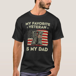 Far veterandagen Min favoritveteran är min Pappa T Shirt