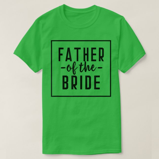 Far vid Bride Bachelor Bröllop dotter 2007 T Shirt (Design framsida)