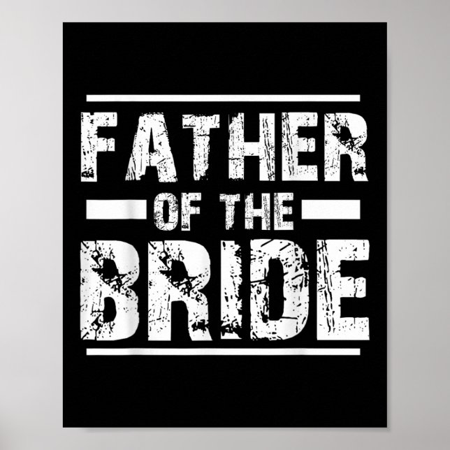 Far vid Briden Bröllop Brudens sida Poster (Framsidan)