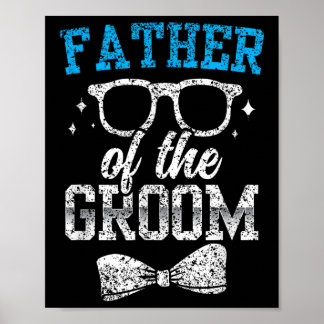 Far vid Party-Bachelor i Groom Bröllop Poster