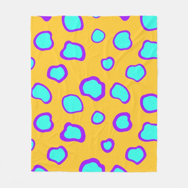 Får Vild Djurdjur Mönster Fleecefilt (Framsidan)