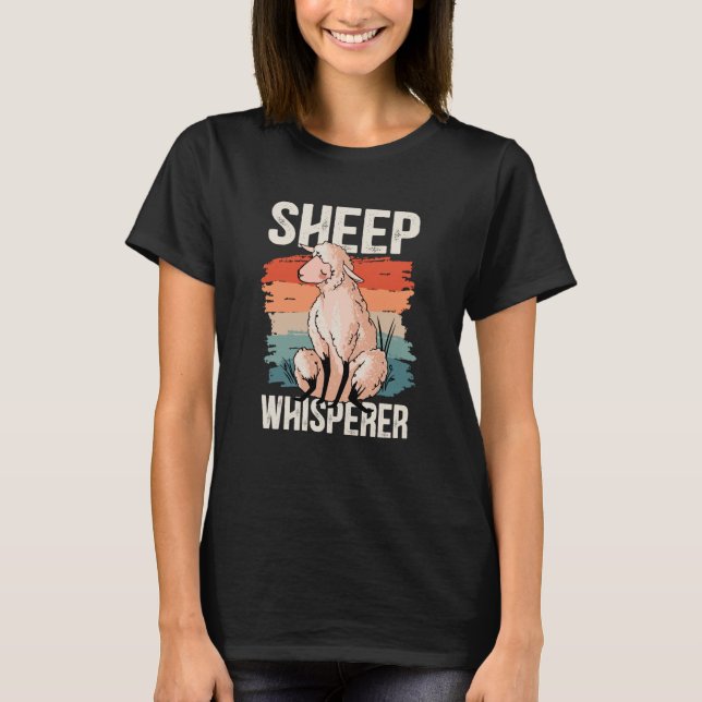 Får Whisperer Får Farmer Rancher Får T Shirt (Framsida)
