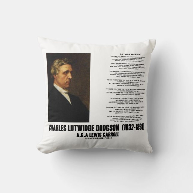 Far William Charles L. Dodgson Lewis Carroll Kudde (Framsida)