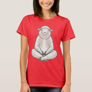 Får Yoga Fitness Meditation T Shirt
