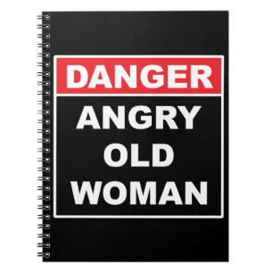 Fara: Arg Old Woman - Funny Gag Gift Anteckningsbok