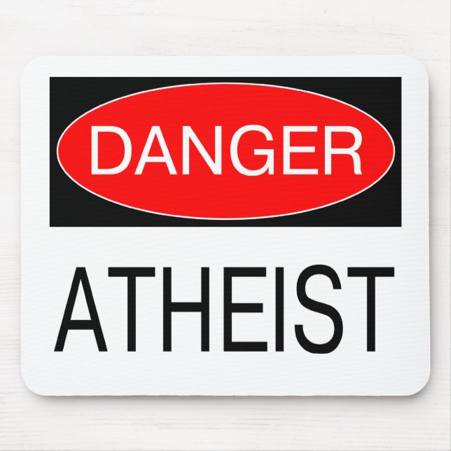 Fara - Atheist Funny T-Shirt Mugg Hat Apron Bag Musmatta (Framsidan)