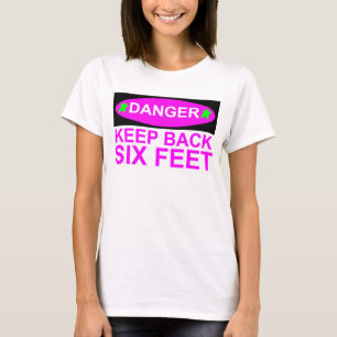 Fara Behålla Bakåt 6 fot Social-Avstånd T-shirt