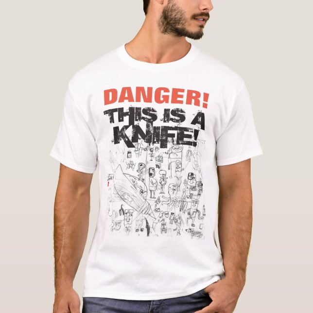 FARA detta är en knivar! Utslagsplatsskjorta T Shirt (Framsida)