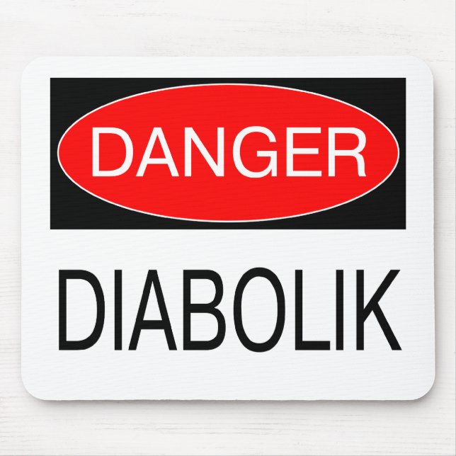 Fara - Diabolik Rollig T-Shirt Mugg Hatt Påse Förk Musmatta (Framsidan)