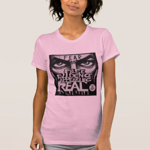 Fara för att falska bevis skulle uppträda i verkli t shirt