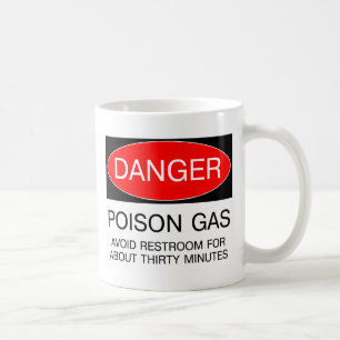 Fara - Giftgas (Undvik Toaletten) Rolig T-Shirt Kaffemugg