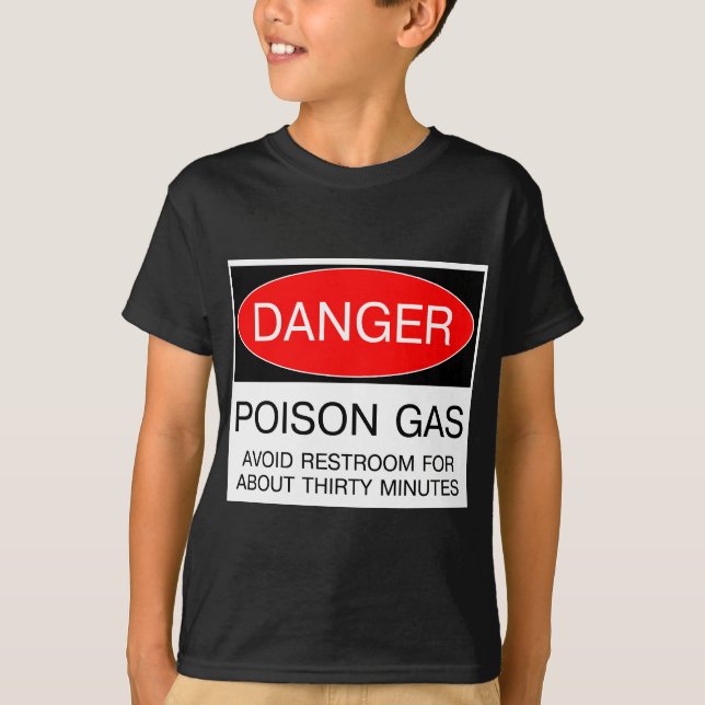 Fara - Giftgas (Undvik Toaletten) Rollig T-Shirt (Framsida)