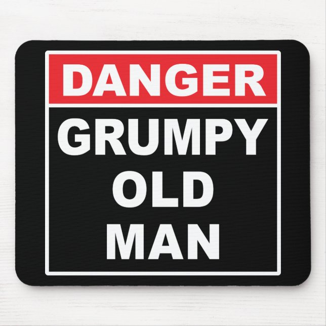 Fara: Gumpy Gamle Man - Funny Gag Joke Gift Musmatta (Framsidan)