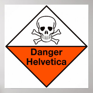 Fara: Helvetica affisch