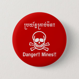 Fara! Mina! ☠ Kambodjanska Khmer-☠ Knapp