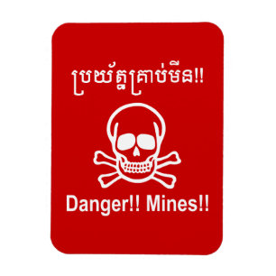 Fara! Mina! ☠ Kambodjanska Khmer-☠ Magnet