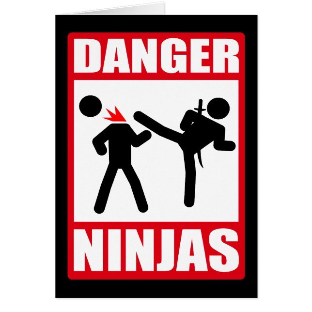 Fara Ninjas Hälsningskort (Framsidan)