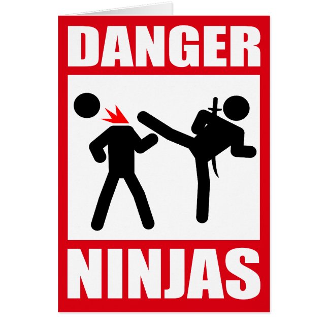 Fara Ninjas Hälsningskort (Framsidan)