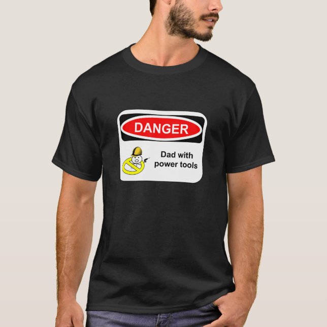 Fara: Pappan med driver verktyg T-shirt (Framsida)