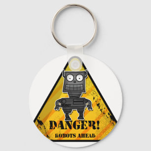 Fara! Robots Ahead Nyckelring