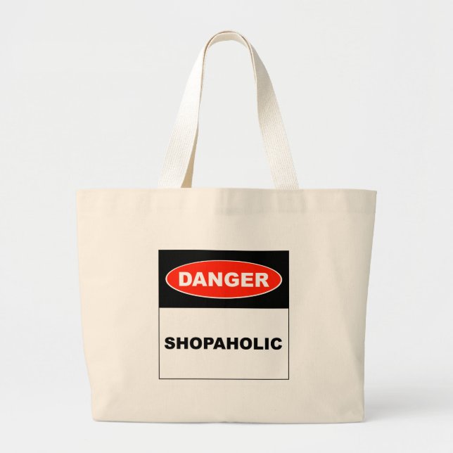 Fara Shopaholic - hänga lös Jumbo Tygkasse (Framsidan)