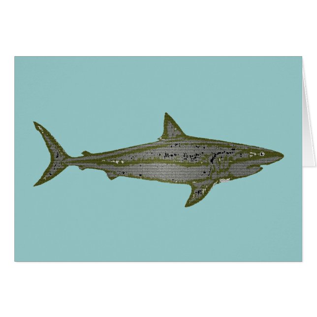 Fara - Vild Sharks Hälsningskort (Framsidan Horizontal)