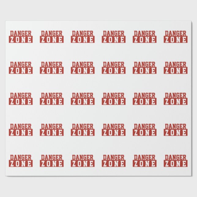 Fara Zon / Minimalistisk Modern Enkel Röd Vit Presentpapper (Platt)