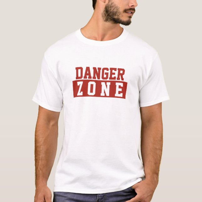 Fara Zon / Minimalistisk Modern Enkel Röd Vit T Shirt (Framsida)