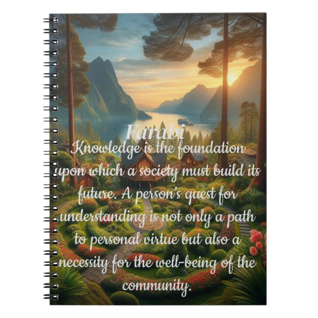 Farabis vackra Ord Anteckningsbok (Framsidan)