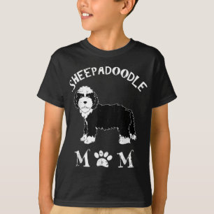 Fåradoodle Mamma Puppy Cute Pet Animal Hund älskar T Shirt