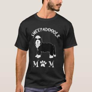 Fåradoodle Mamma Puppy Cute Pet Animal Hund älskar T Shirt