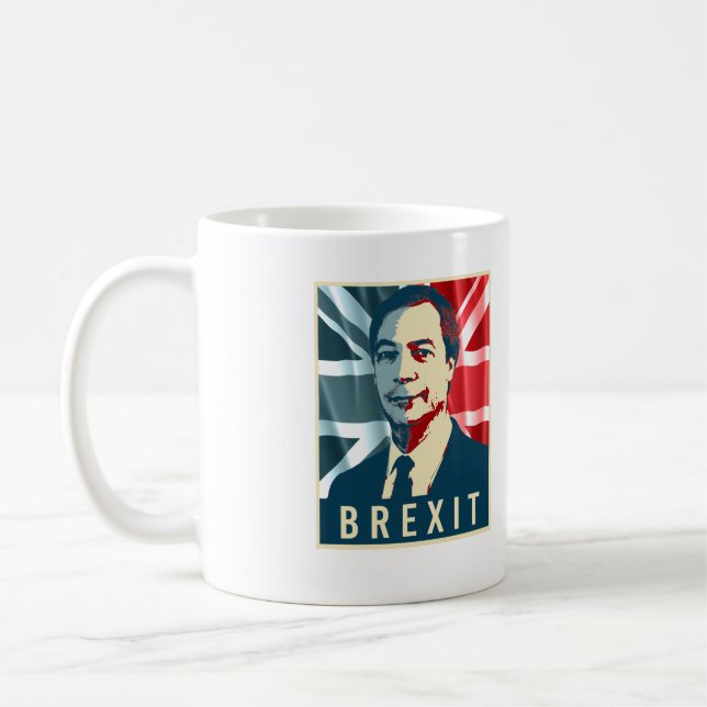 Farage Brexit affisch - - Kaffemugg (Vänster)