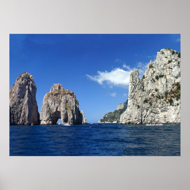 Faraglioni Capri Poster (Framsidan)