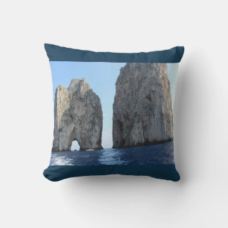 Faraglioni di Capri - blå fotokudde Kudde