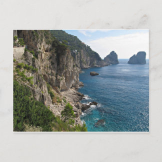 Faraglioni klippformation på ön Capri Vykort