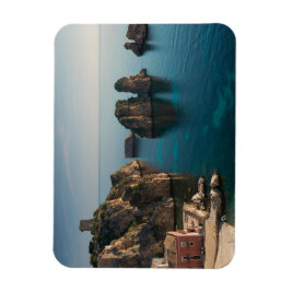 Faraglioni och Tonnara i Scopello, Sicily Magnet