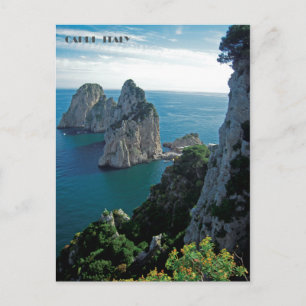 Faraglioni Sten, Isle of Capri-vykort Vykort