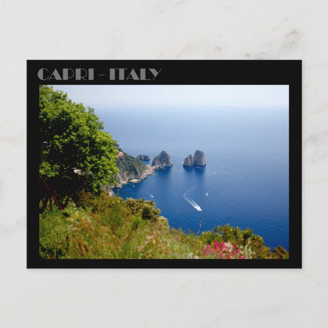 Faraglioni Sten, Isle of Capri-vykort Vykort (Framsida)